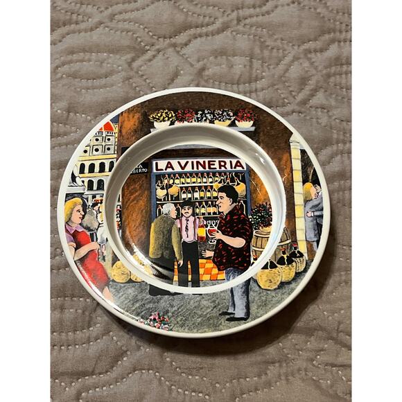 Guy Buffet  Footed Wine Coaster WILLIAMS SONOMA - Picture 1 of 3